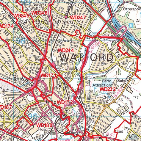 Watford Postcode Map Wd Map Logic
