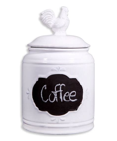 Home Essentials And Beyond White Rooster 62 Oz Canister Rooster