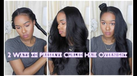 2 Ways To Preserve Curled Hair Overnight Youtube