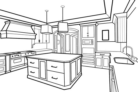 Sharoon The Raccoon Animation Kitchen Perspective Drawing