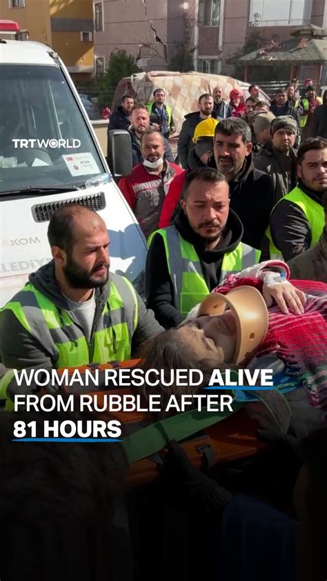 Shani 🐺 On Twitter Rt Trtworld A Woman Was Rescued Alive From Under