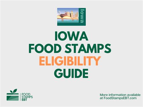The snap website provides individuals with the opportunity to apply for food stamps online. Iowa Food Stamps Eligibility Guide - Food Stamps EBT
