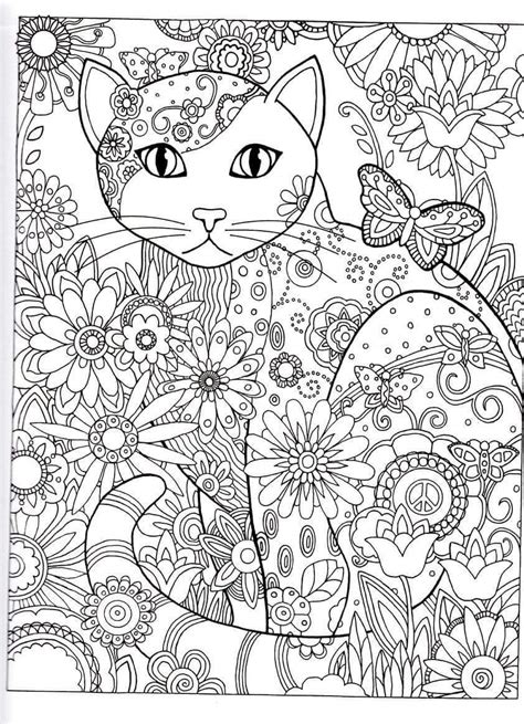 Cat Coloring Pages For Adults Part 1