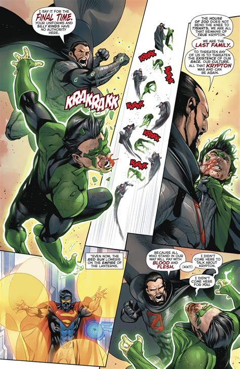 Green Lantern Kyle Rayner Vs General Zod Comicnewbies