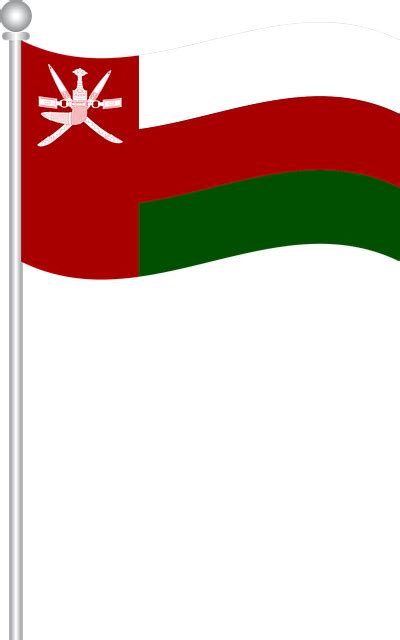 Vlajka Ománu Omán Vektorová Grafika Zdarma Na Pixabay