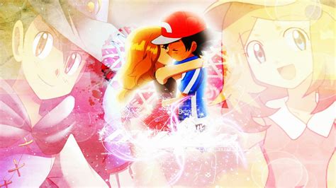 Satosere Amourshipping Pokemon Ash And Serena Pokemon Anime
