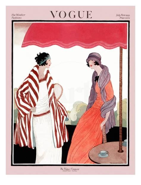 Vogue Cover July 1922 Art Print Helen Dryden Art Com