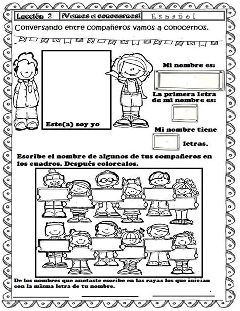 Excelentes Actividades De Las Tres Primeras Lecciones De Español Del