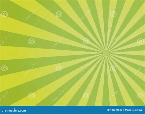 Sunlight Wide Abstract Background Green Color Burst Background Vector
