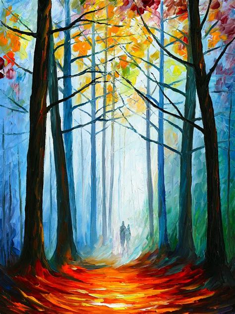 Wise Forest Painting By Leonid Afremov Fine Art America