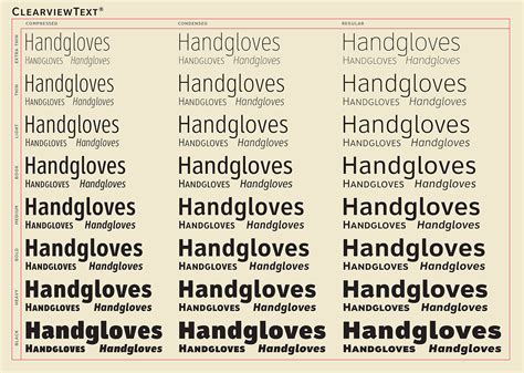 Clearviewtext® 48 Fonts For Text And Display In 3 Widths On Behance