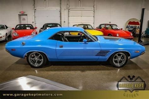 1972 Dodge Challenger Rallye Petty Blue Coupe 340 V8 29324 Miles
