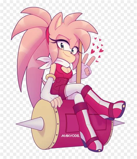 Amy Rose Metal Sonic Fan Art Sonic The Hedgehog Drawing Amy Rose Fan Images