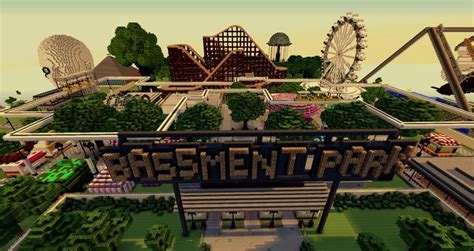 Minecraft Amusement Park Minecraft City Minecraft Park Minecraft
