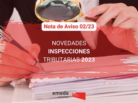 Novedades inspecciones tributarias 2023 Emede ETL Global Asesoría