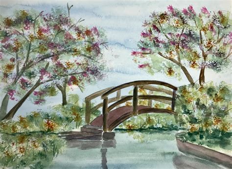 Simply Watercolors Japanese Garden — Edwardsville Arts Center