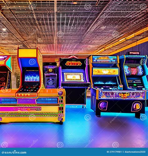 1045 Retro Arcade Games A Retro And Nostalgic Background Featuring