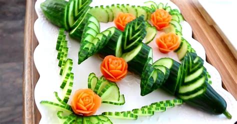Italypaul Art In Fruit And Vegetable Carving Lessons Art In Cucumber