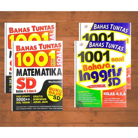 Buku Matematika & Bahasa Inggris SD Kelas 4 5 6 | Shopee Indonesia