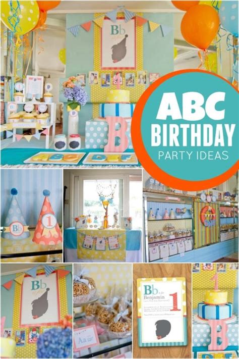 These are some unique birthday gift ideas for your baby. ABC Themed 1st Birthday Party | Spaceships and Laser Beams