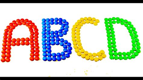 Abcdefghijklmnopqrstuvwxyz Alphabet With Rainbow Candy Abc Song