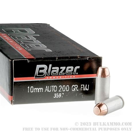 1000 Rounds Of Bulk 10mm Ammo By Cci 200gr Tmj