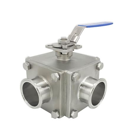 Sanitary Stainless Steel Two Ways Non Detention Ball Valves Wenzhou