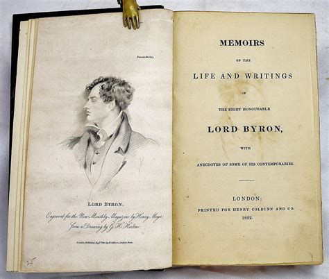 Memoirs Of The Life And Writings Of Lord Byron By George Gordon Byron