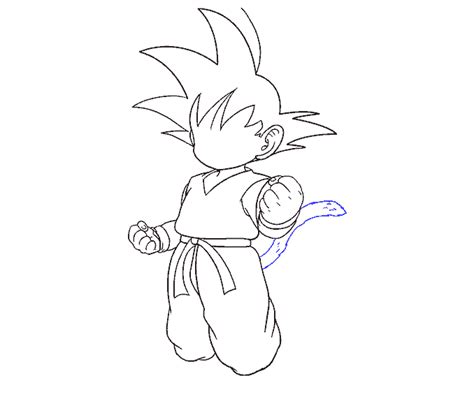 How To Draw Goku In A Few Easy Steps Easy Drawing Guides