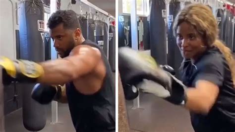 Russell Wilson Gets Sweaty With Ciara In Boxing Sesh We Will Whoop Dat