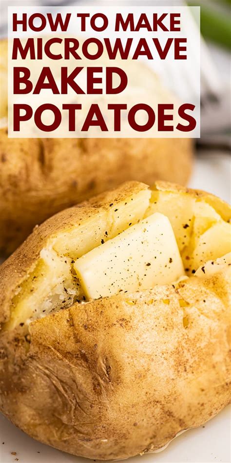 Cook Potatoes In Microwave Microwave Cooking Recipes Baked Potato