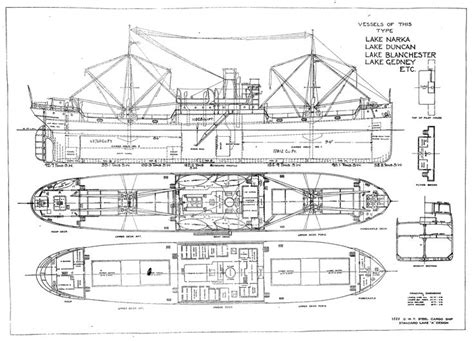 Vessel Plan Boat Plans Ship Drawing Model Ships