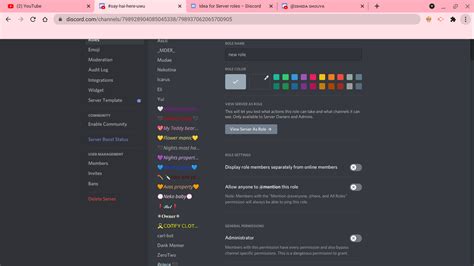 Roles Discord Template