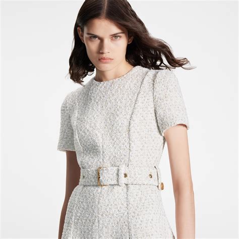 lurex tweed belted skater dress luxury louis vuitton