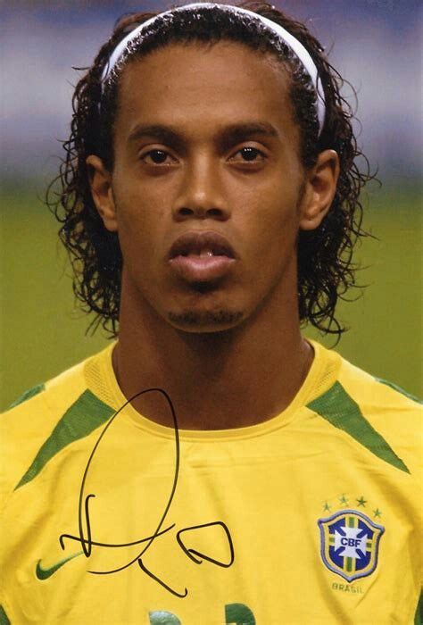 Pin By David Driscoll On Ronaldinho Brazilian Legend Signed Photo