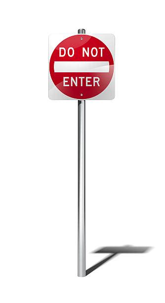One Way Sign White Background Stock Photos Pictures And Royalty Free