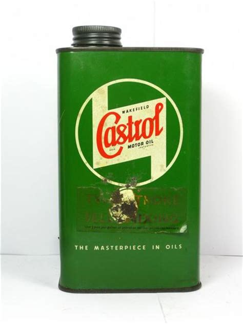 Old Shop Stuff Old Advertising Garage Tin Castrol Oil Can Two Stroke