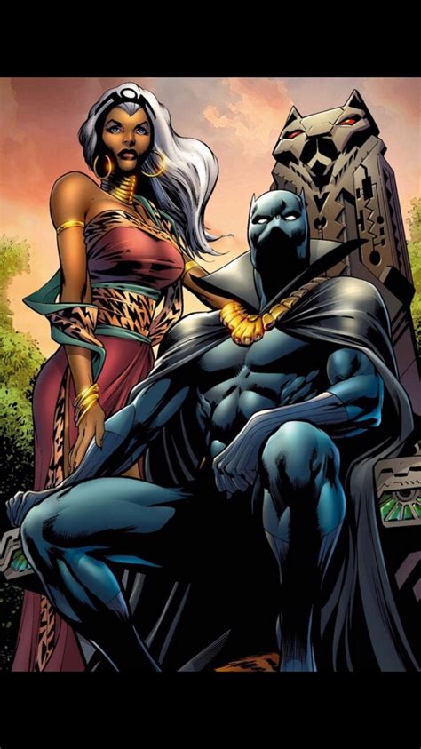 Storm And Black Panther Matrimony Black Panther Comic Black Panther