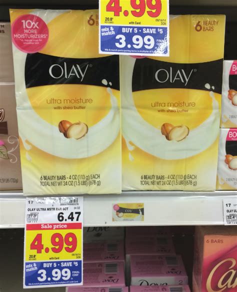 Olay of olay moisturizing bar soap is a cleansing bar that is basic soap. Olay Bar Soap ONLY $1.99 with Kroger Mega Event (Reg $6.47 ...