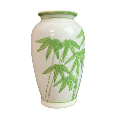 Mini Bud Vase Bamboo Asian Style Home Decor Aaa Imports Vase Green
