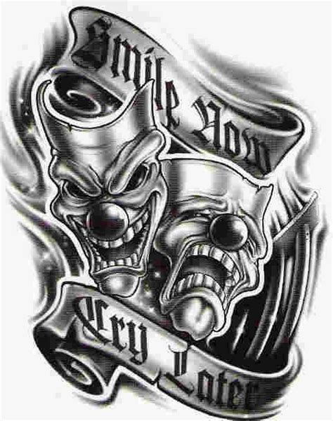 Simle Now Cry Later Gonna Be The New Tattoo Airbrushing Jokers Universal Creations