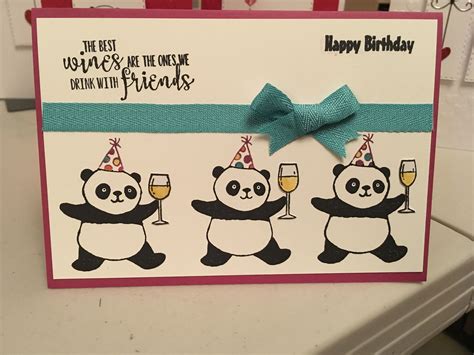 Partying Pandas Created By Using ©️stampin Up Party Pandas And Half