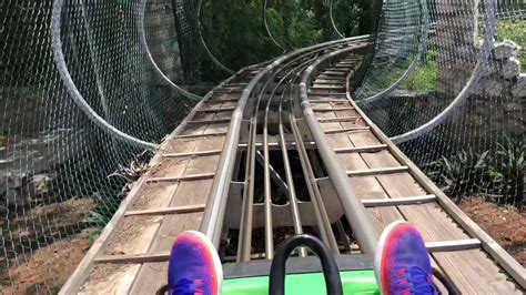 Single Ride Roller Coaster In The Mountains Youtube