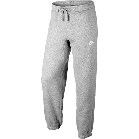 Nike Nike Club Fleece Cuffed Mens Bottom Pants Greywhite 804406 063