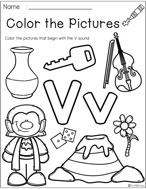 Jolly Phonics Letter V Worksheets For Kindergarten Thekidsworksheet