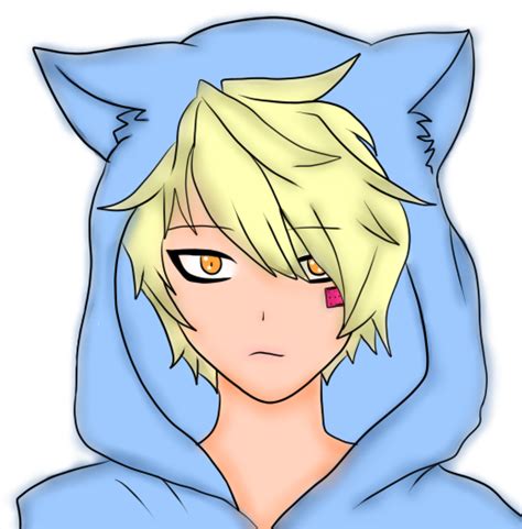 Anime Neko Boy I Do Not Own The Outlinelineart By