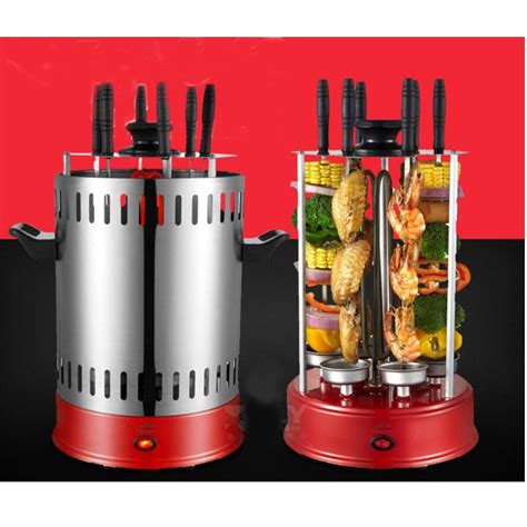 BBQ Vertical Automatic Rotary Kebab Grill Machine 1000W ...