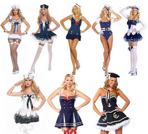 2016 Halloween Cottume Item For Cosplay Man Women Sexy Sailor Costume