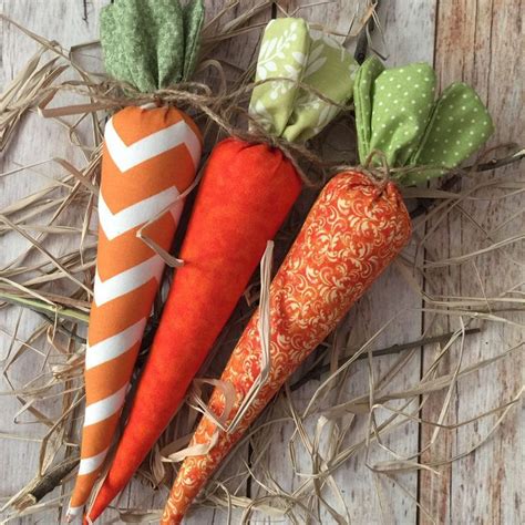 Fabric Easter Carrots Perfect Easter And Spring Decor In 2020 Spring