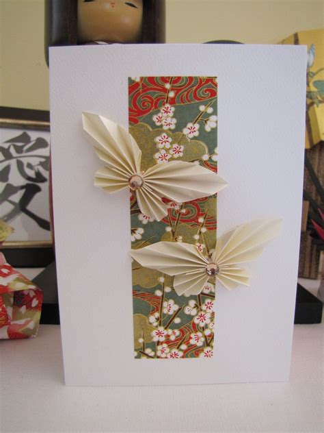 A birthday card i made using origami on a a4 carton. origami | Butterfly birthday cards, Card craft, Cards handmade